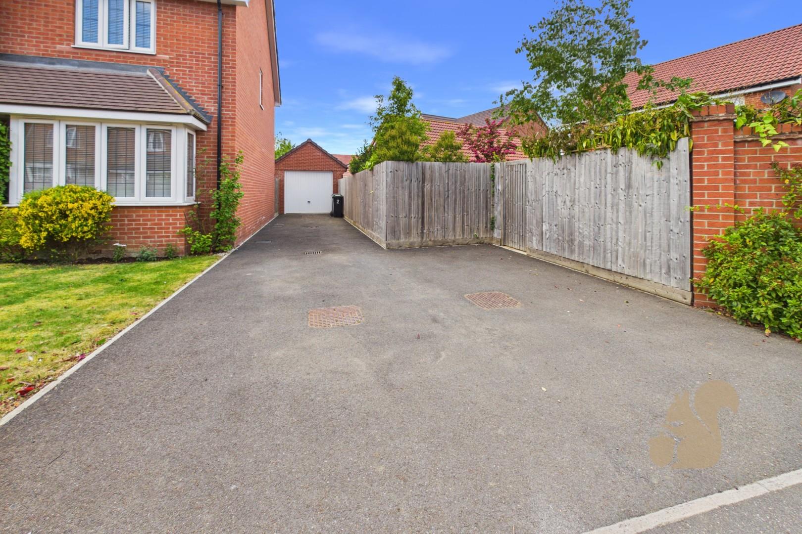 Garage & 4 Car Drive